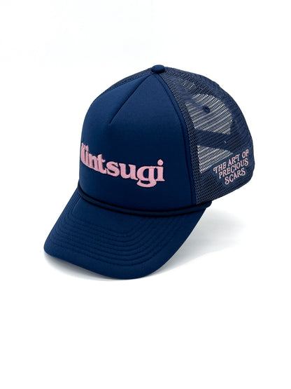 Trucker Hat - Navy & Pink