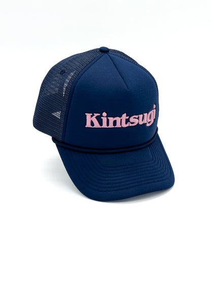 Trucker Hat - Navy & Pink